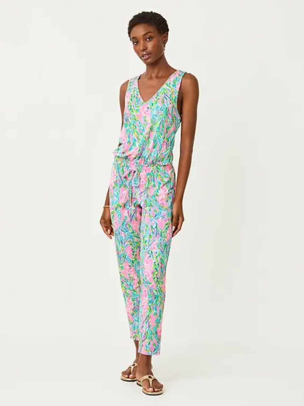 Lilly Pulitzer Paulina Unicorn of the Sea Jumpsuit S